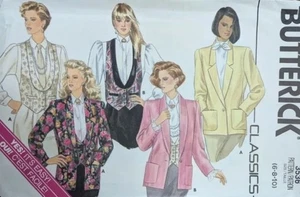 Butterick Schnittmuster 3536 Misses Jacke & Weste Gr. 6-10 Vintage 80er Jahre - Bild 1 von 2