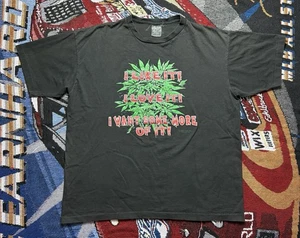 Vintage Weed Shirt I Like It I Love It Nicks Creek Large Cannabis Marijuana 90s - Picture 1 of 13