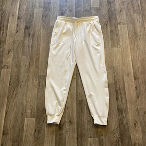 Rachel Zoe White Jogger Pants Women’s Size Medium *small stains* - Picture 1 of 5