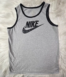 The Nike Tee Herren (S) grau sportlich geschnitten Logo ärmellos Tank Top - Bild 1 von 7