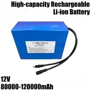 80000-120000mAh 12V Polymer High-capacity Li-ion Rechargeable Battery+ Charger - Picture 1 of 15