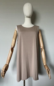 NWOT Eileen Fisher Sz XL Light Brown Long Tank Top Tunic Jersey Knit Stretch - Bild 1 von 14
