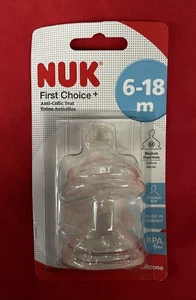 Nuk First Choice Anti Colic Teat | 6-18m, Medium Feed Hole | SW77 - Picture 1 of 1