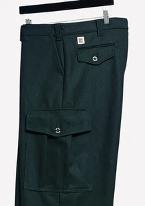 Pantalones de lana Big Bill 8 punteros 6 bolsillos para hombre talla 38x31 verde carga senderismo - Imagen 1 de 13