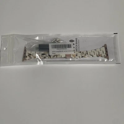 Correa de eslabones de resina HOPO oro rosa compatible con correa para Apple Watch 42/44 Foto 1 de 3