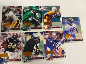 (7) 1996 Proline 2 Intense Football Card Double Intensity Lot Steelers Patriots - Picture 1 of 15