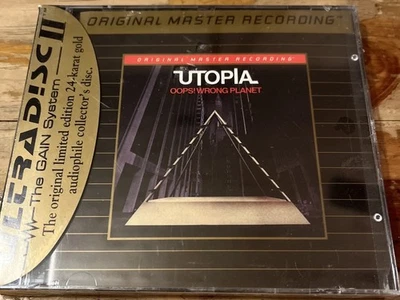 Utopia- Oops Wrong Planet, Original Master Recording, MFSL, 24kt Gold CD, Sealed — 第 1/4 张图片