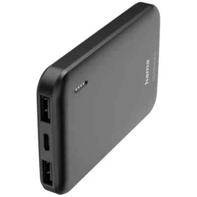 Hama Pocket 5 Powerbank 5000 mAh LiPo Anthrazit - Bild 1 von 4