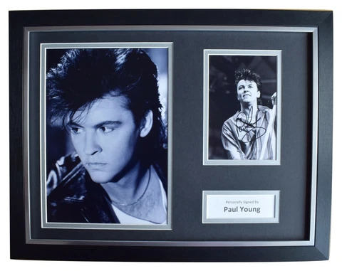 Paul Young Signed Autograph 16x12 framed photo mount display Music AFTAL & COA Cover