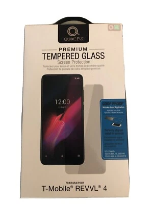 Quickcell Premium Tempered Glass Screen Protector For T-Mobile REVVL 4  #381 NEW - Image 1 of 2