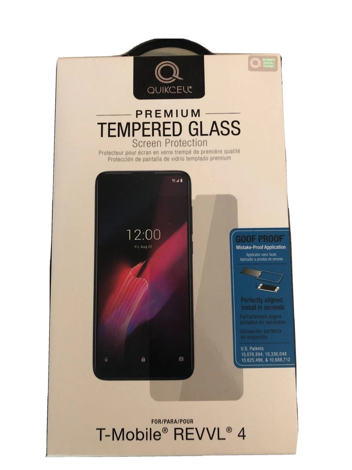 Quickcell Premium Tempered Glass Screen Protector For T-Mobile REVVL 4  #381 NEW - Image 1 of 2