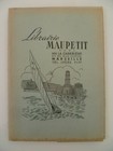 PROTEGE CAHIER PUBLICITAIRE ANCIEN / LIBRAIRIE MAUPETIT LA CANEBIERE MARSEILLE