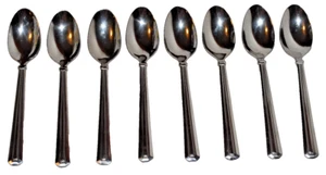 8 Pfaltzgraff Radients Stainless Steel Flatware Teaspoons 6" - Picture 1 of 3