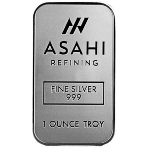 1 oz Silver Bar Asahi Refining .999 Fine Silver - In Stock - Picture 1 of 2