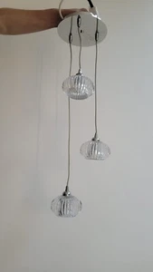 FRANKLITE FL2343/3 TIZZY 3 LIGHT PENDANT CEILING LIGHT - Picture 1 of 1