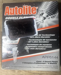 (4) #APP5144 Double Platinum Spark Plugs For For FORD F-150 RANGER FOCUS ESCORT - Picture 1 of 1