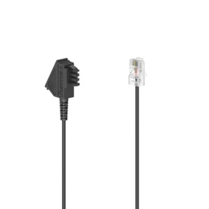 Hama - 201113 DSL-Box-Kabel, TAE-F-Stecker - Modular-Stecker 8p2c, 6 m, Schwarz - Bild 1 von 1