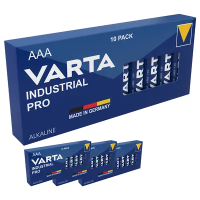 Varta Industrial Pro AAA LR03 4003 1.5V Alkaline Batteries X 40 *Bulk Packed* • 11.19£