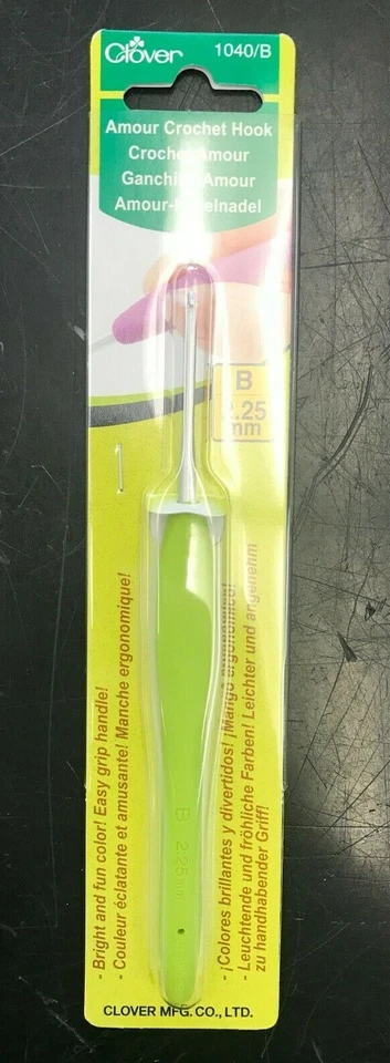 Clover Amour Crochet Hook-Size B1/2.25mm