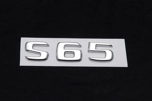 Trunk Rear Emblem Badge Chrome Letters S 65 fits Mercedes W220 W221 S-CLASS S65 - Picture 1 of 1