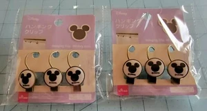 Daiso Brand: Disneys Mickey Mouse Icon Hanging Clips, 2 New Sets Of 3, Free Ship - Picture 1 of 9