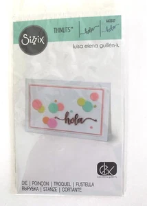 Sizzix Thinlets Word Die 662337 HOLA Spanish Hello - Picture 1 of 2