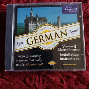 Learn German Now Version 8 Windows PC CD-ROM Computer Software Program - Picture 1 of 2