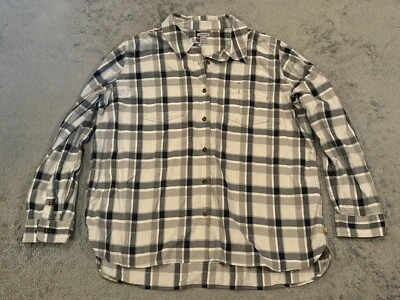 Camisa masculina xadrez Carhartt com botões XXL (20) cinza casual manga longa colarinho - Imagem 1 de 4