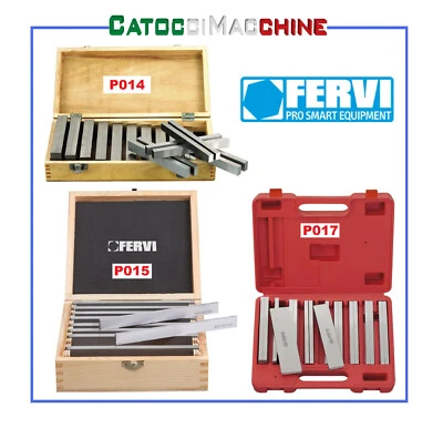 SERIE PARALLELE IN ACCIAIO TEMPRATE E RETTIFICATE IN COPPIA DI PRECISIONE FERVI - Immagine 1 di 2