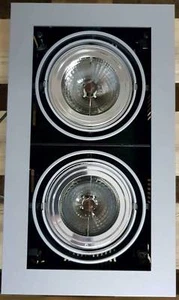  LTS Einbaurahmen -2 x max. 100 Watt Anschl. - 12 V - IP 20 - Schwarz/Silber - Bild 1 von 4