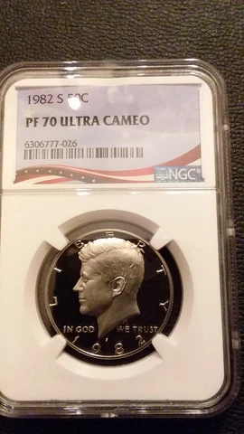 1982-S NGC PF70 ULTRA CAMEO KENNEDY HALF ** RARE KEY DATE PERFECT UCAM PROOF ** Cover