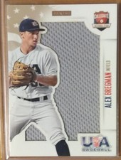 2014 Panini USA ALEX BREGMAN COLLEGIATE TEAM JUMBO PATCH JERSEY XRC #7, #43/49