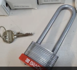 Brady Steel Padlock 3" (75mm) Shackle - Picture 1 of 4
