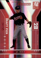 2004 (BRAVES) Donruss Elite Extra Edition Aspirations #350 J.C. Holt DP /95