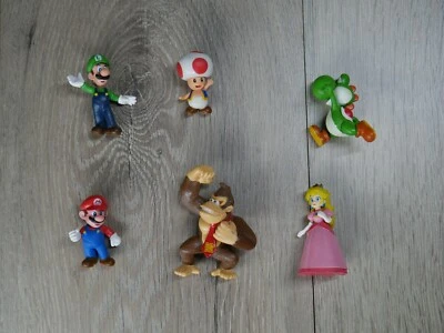 Lote de 6 figuras PVC Nintendo Super Mario Foto 1 de 3