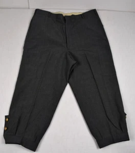 VTG Knickers Pants 32W 20I 1920s-40s Green Tallon Zip Duel Hook Clasp Leg Sinch - Picture 1 of 7