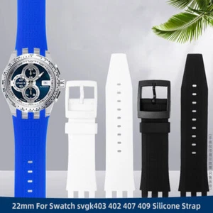 22 mm Silikonarmband für Swatch SVG mechanisch 403 402 407 409 SVGB400 Uhrenarmband - Bild 1 von 27