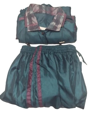 Vintage 70's Westport Ltd Green/Purple Hip Hop Oversized Tracksuit Size M *21/A - Image 1 of 4