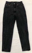 Levi's 512 Vintage Made in Mexico Womens Slim Tapered Black Jeans Size S W27 L28