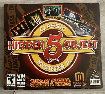 Hidden Object 5 Pack CLASSIC MYSTERIES II Win Mac Dvd-ROM Software - Image 1 of 3