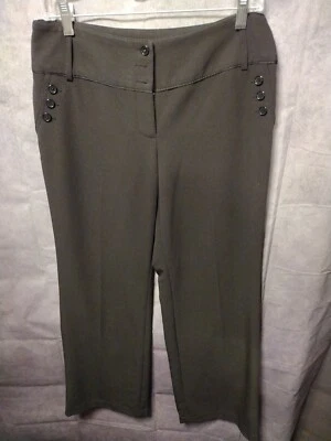 Studio 1940 Dress Pants Black Women’s Size 6 with Buttons and Belt Loops  - Image 1 of 4