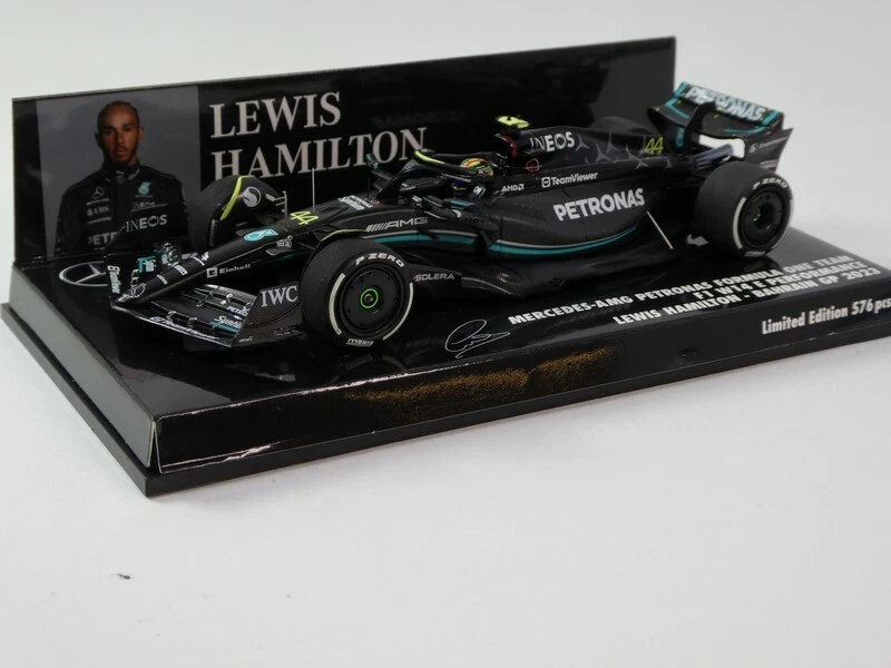 Minichamps Mercedes F1 W14 #44 Lewis Hamilton Bahrain GP 2023 1/43 417230144