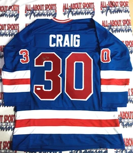 Jim Craig Authentic Signed Pro Style Trikot Autogramm JSA R1 - Bild 1 von 6