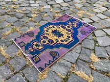 Entryway rug, Doormats, Turkish rug, Handmade rug, Wool, Geometric | 1,2 x 2 f