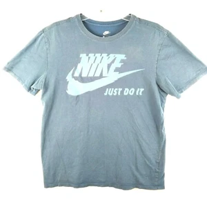 Nike Just Do It Mens Large Graphic Athletic Tee T Shirt Blue Size L - Picture 1 of 8