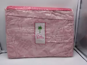 Lilly Pulitzer Bett Rock Queen 100% Baumwolle Rosa Ananas Design - Bild 1 von 11