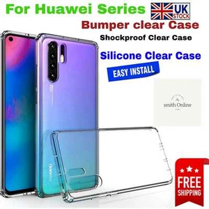 Huawei Mate30 Lite P40 P30 LITE Silicone Bumper Clear Case Cover For Huawei - Picture 1 of 6