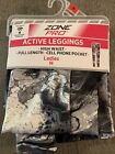 Zone Pro Size M Active-Wear Stretch Leggings High Waist Cell Phone Pocket