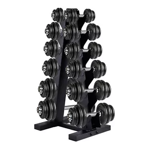 Compact Heavy Duty Dumbbell Storage Rack For Home Gym Holds up to 500 lbs - Picture 1 of 12