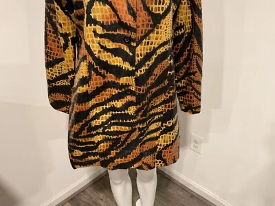 Selene Sport, trench coat, sz.L,  animal pattern, fully lined.  #6 - Image 1 of 4